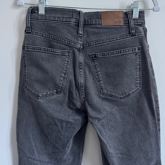 Madewell The Perfect Vintage Straight Jean Size 25 Petite Black Gray wash - Picture 6 of 10
